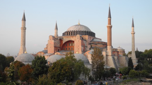 The impressive Hagia Sophia in Istanbul