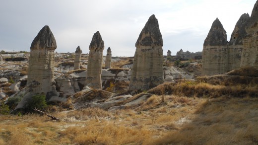 Rock formations in Cappadocia