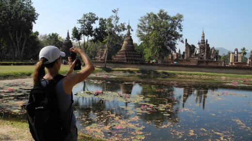 Robin snaps a picture in Sukhothai