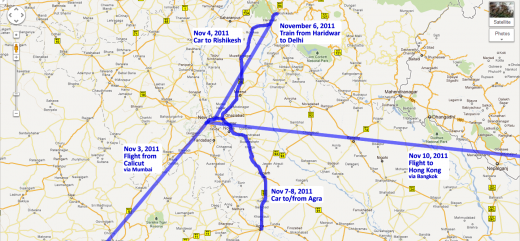 Our travels around Delhi