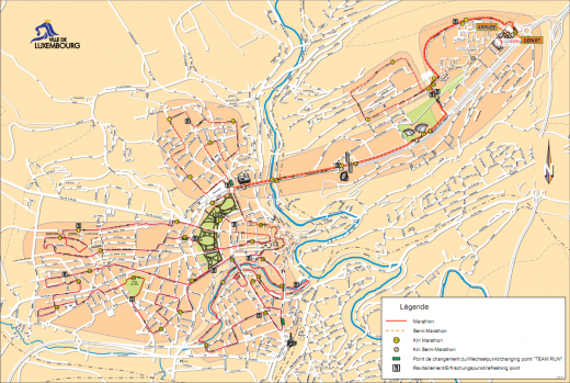 2011 ING Luxembourg Marathon Race Course